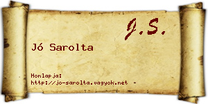 Jó Sarolta névjegykártya